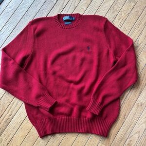 Polo by Ralph Lauren NWOT Men's Red Sweater Large
